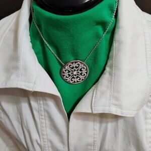 Swarovski Touchstone Crystal Filigree Necklace Jewelry